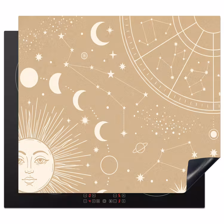 Inductie beschermer - Zon - Maan - Sterren — 1