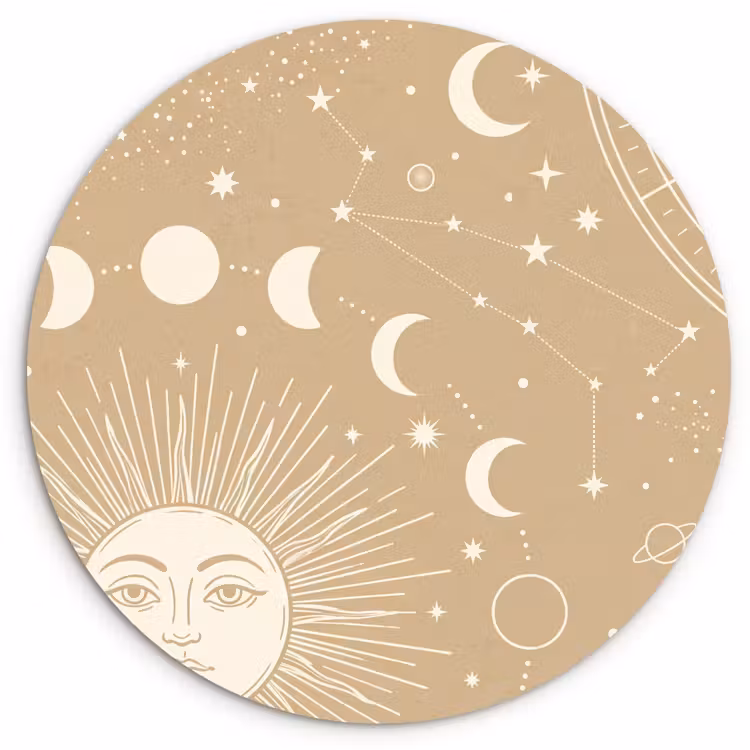 Muurcirkel - Zon - Maan - Sterren — 1