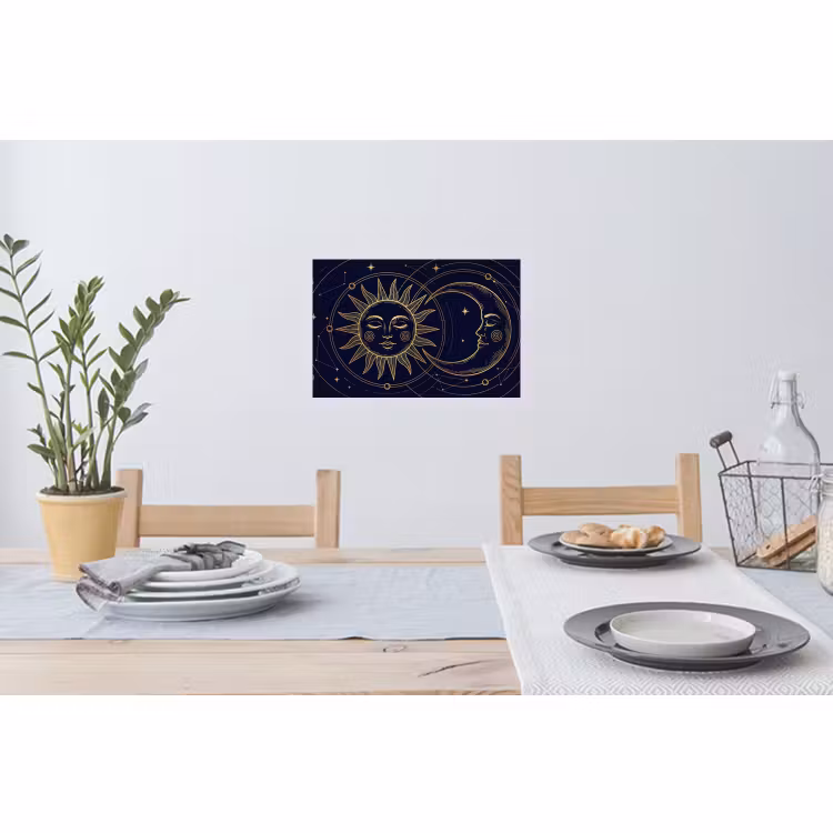 Muursticker - Zon - Maan - Astrologie — 3