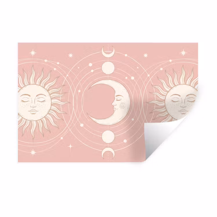 Muursticker - Zon - Sterren - Hemel — 1