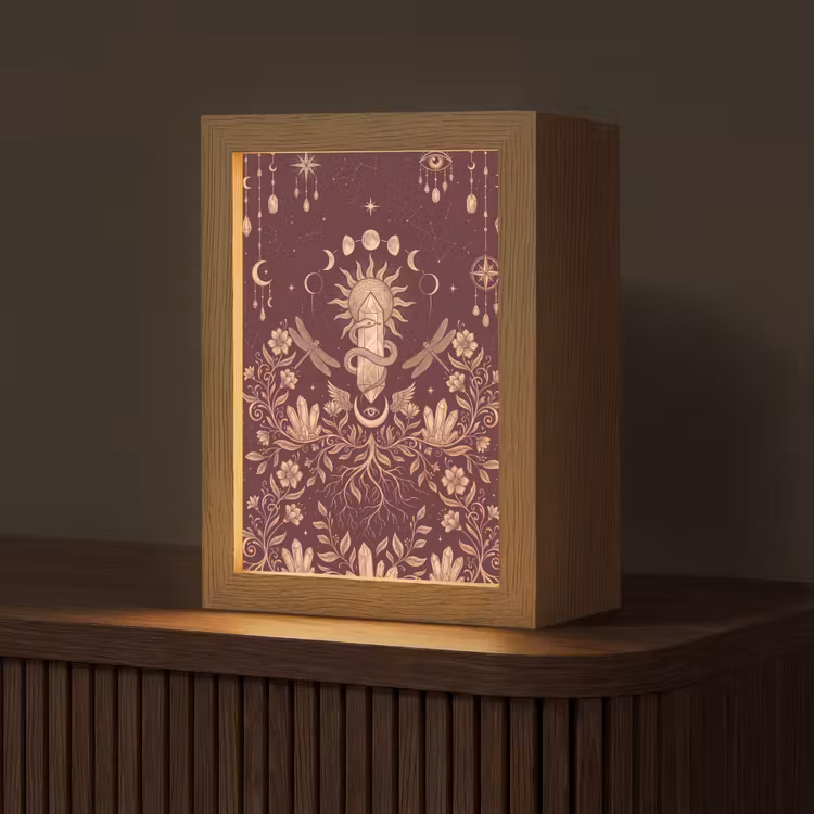 Gepersonaliseerde Lightbox - Mystiek - Hemel - Goud — 1