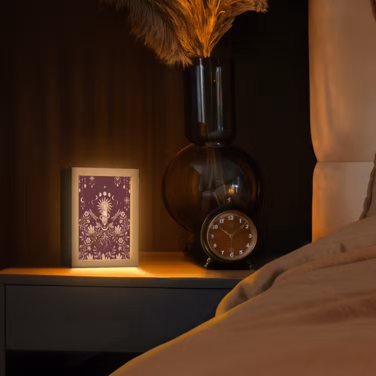Gepersonaliseerde Lightbox - Mystiek - Hemel - Goud — 2