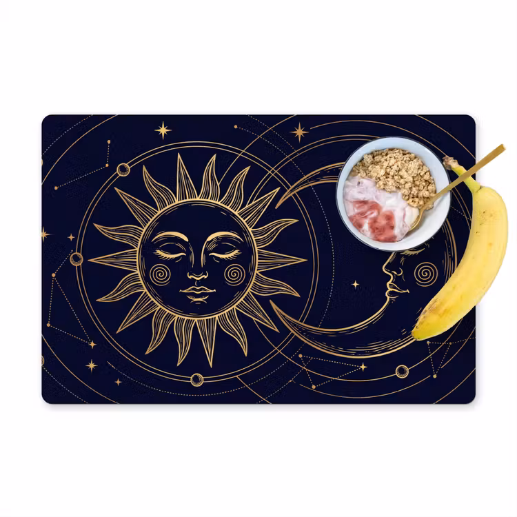 Placemat - 6 stuks - Zon - Maan - Astrologie — 1