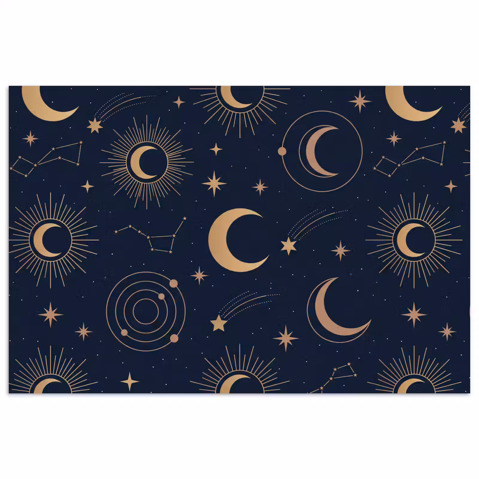 Poster - Maan - Sterren - Goud — 1