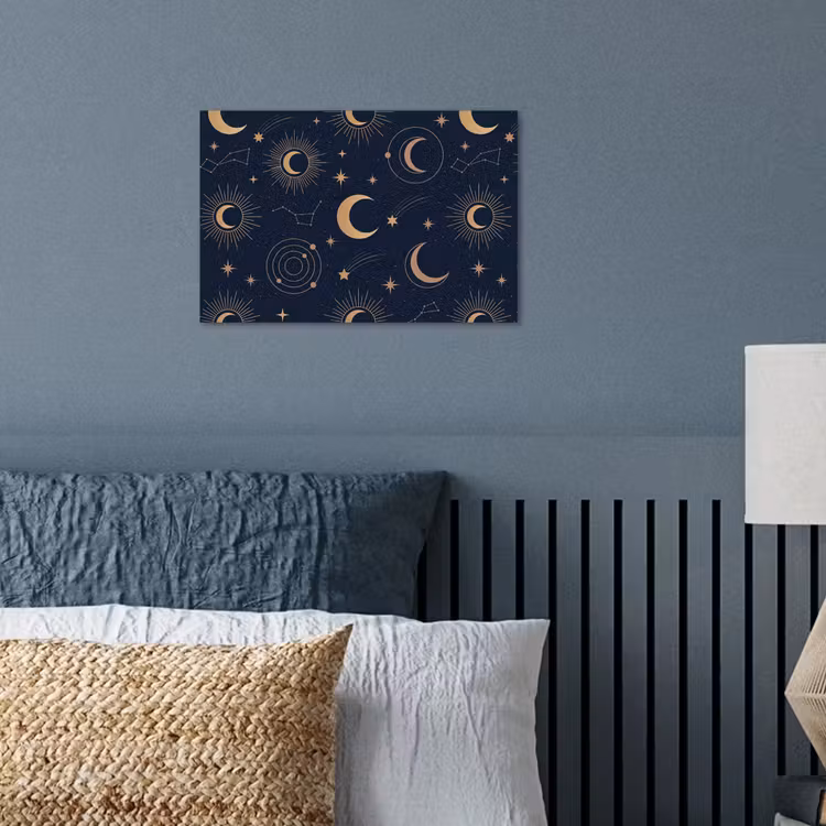 Poster - Maan - Sterren - Goud — 3