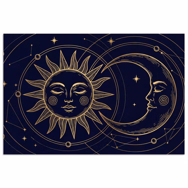 Poster - Zon - Maan - Astrologie — 1
