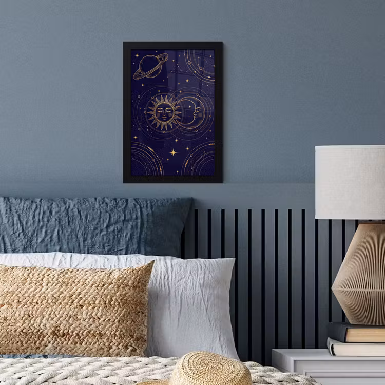 Poster met lijst - Zon - Maan - Astrologie — 3