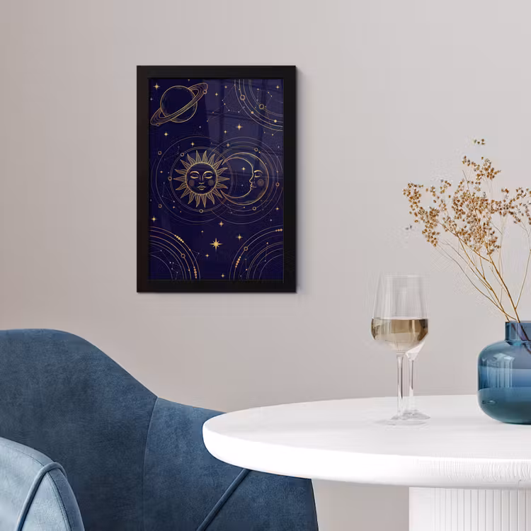 Poster met lijst - Zon - Maan - Astrologie — 4
