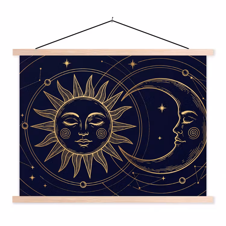 Schoolplaat - Zon - Maan - Astrologie — 1