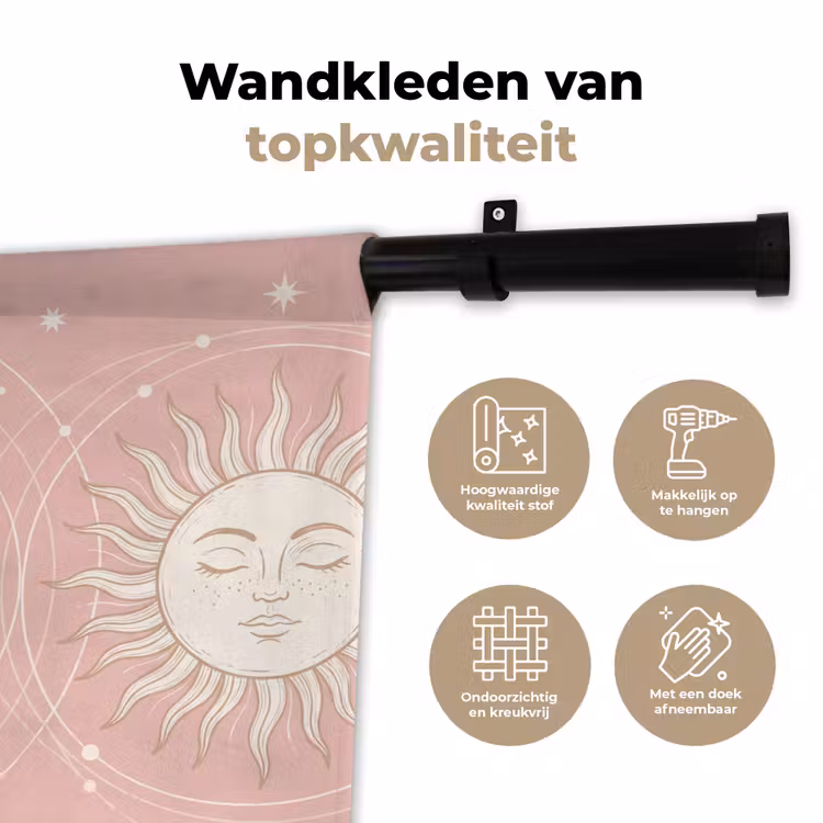 Wandkleed - Zon - Sterren - Hemel — 3
