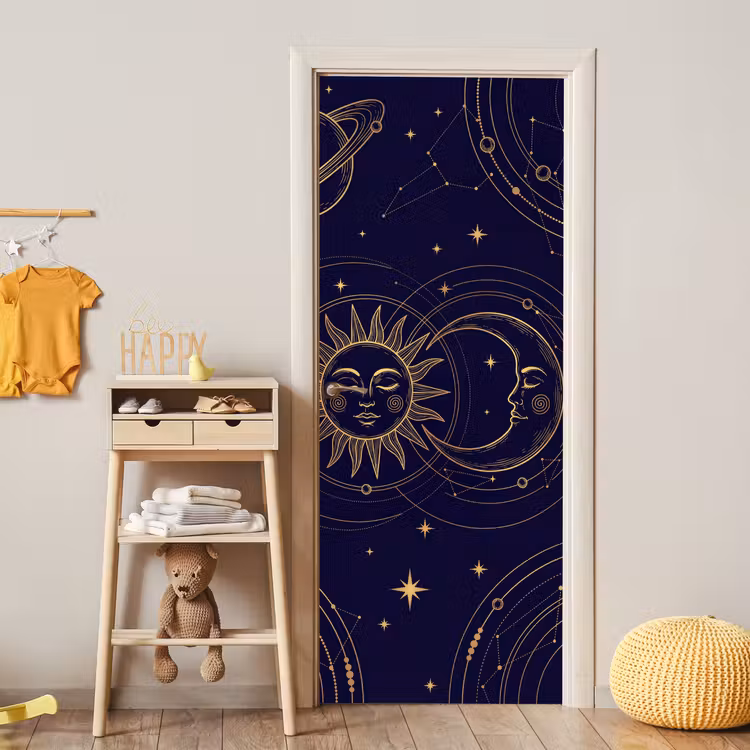 Deursticker - Zon - Maan - Astrologie — 6