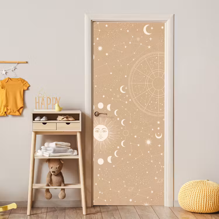 Deursticker - Zon - Maan - Sterren — 6
