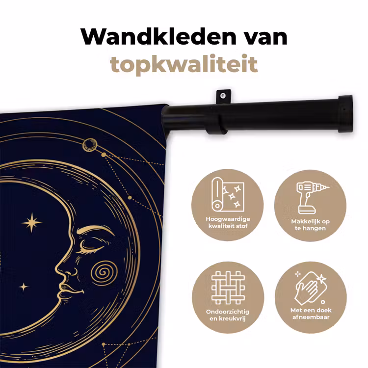Wandkleed - Zon - Maan - Astrologie — 3