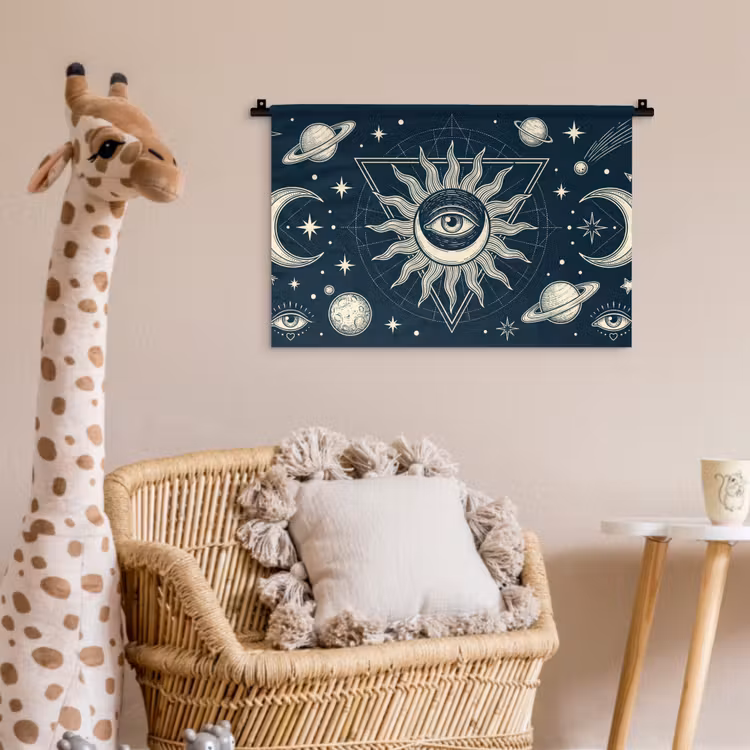 Wandkleed - Zon Maan Sterren — 5
