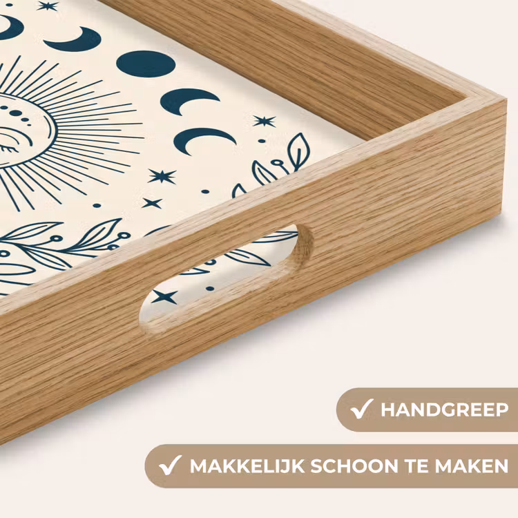 Dienblad - Zon Maan Illustratie — 5