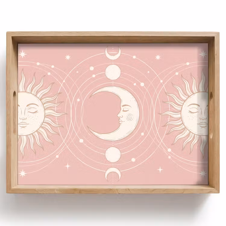 Dienblad - Zon - Sterren - Hemel — 1