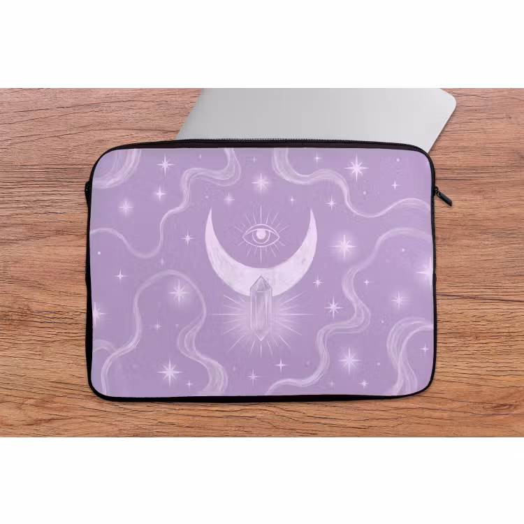 Laptophoes - Maan - Mystiek - Paars — 2