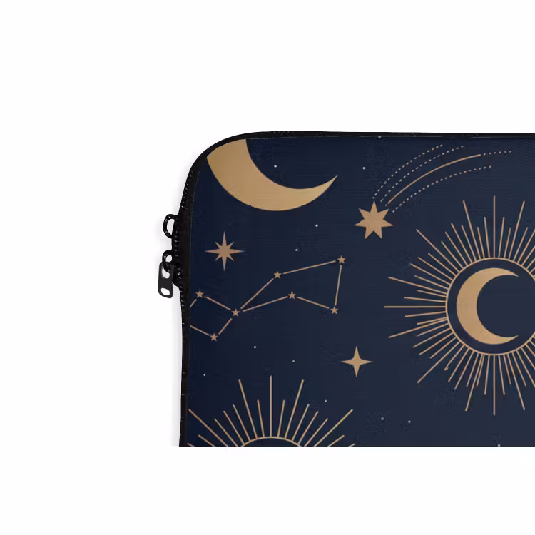 Laptophoes - Maan - Sterren - Goud — 5