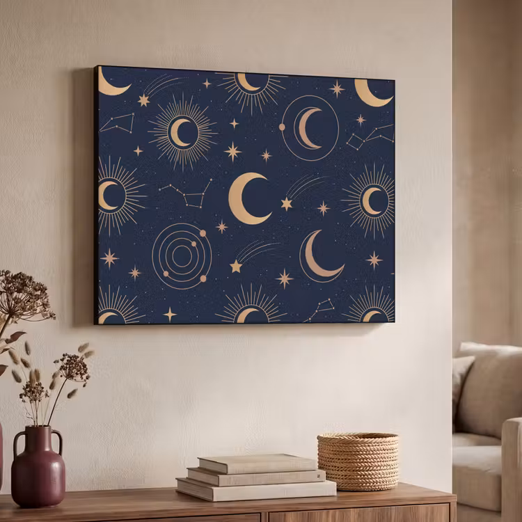 Art Frame - Maan - Sterren - Goud — 7