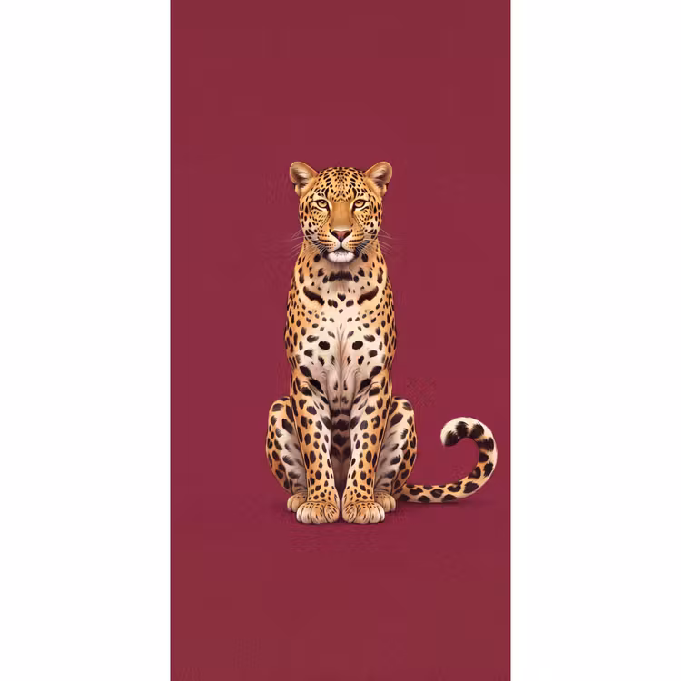 Behang - Kat - Dieren - Rood — 2