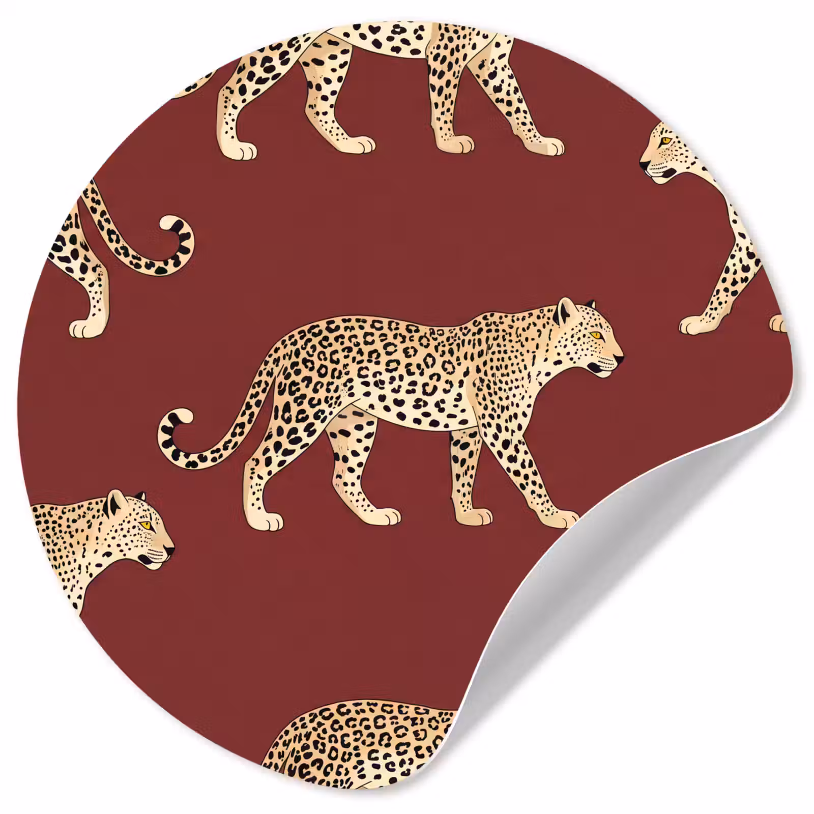 Behangcirkel - Katten - Patroon - Rood — 1