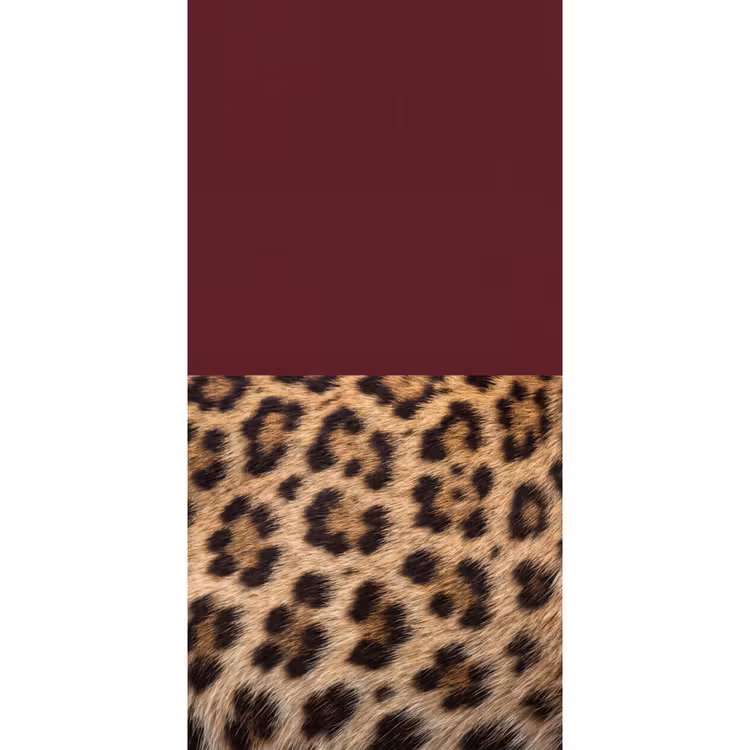 Behang - Vacht - Patroon - Bordeaux β 2