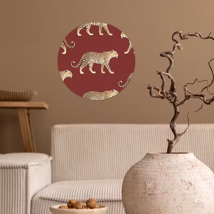 Behangcirkel - Katten - Patroon - Rood — 2