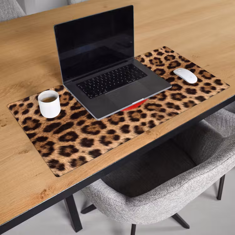 Bureau onderlegger - Dierenprint - Lippen - Rood — 3