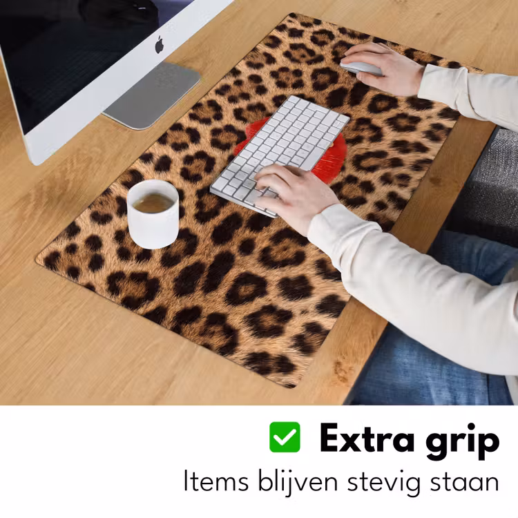 Bureau onderlegger - Dierenprint - Lippen - Rood — 6