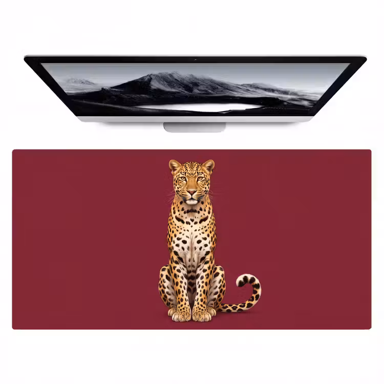 Bureau onderlegger - Kat - Dieren - Rood — 1