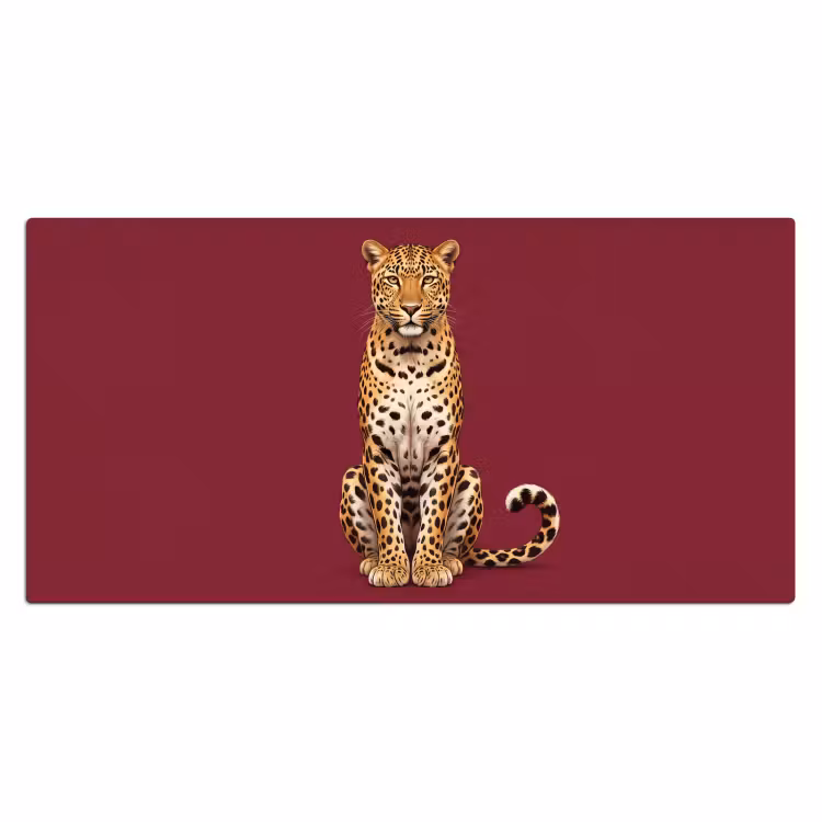 Bureau onderlegger - Kat - Dieren - Rood — 2