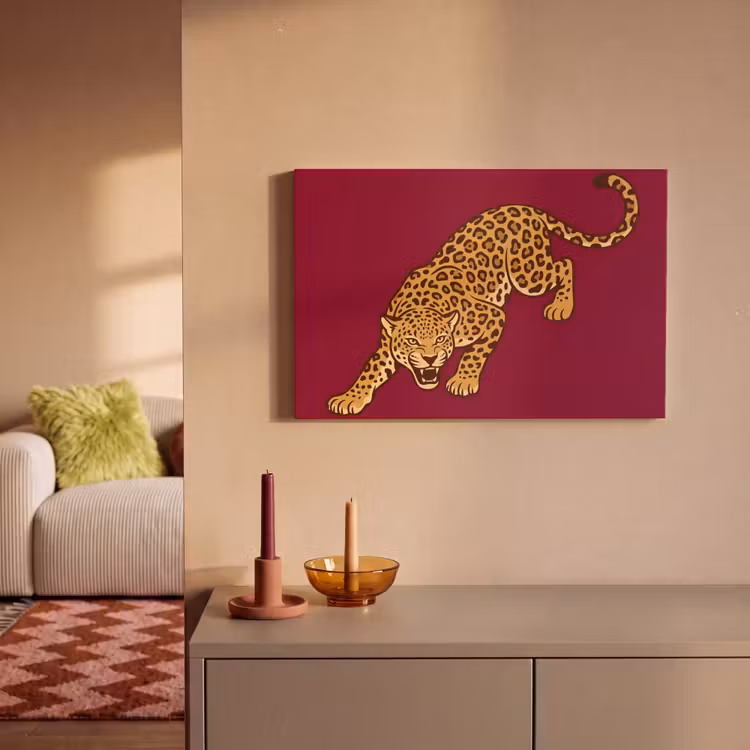 Canvas schilderij - Kat - Aanvallend - Dieren — 2