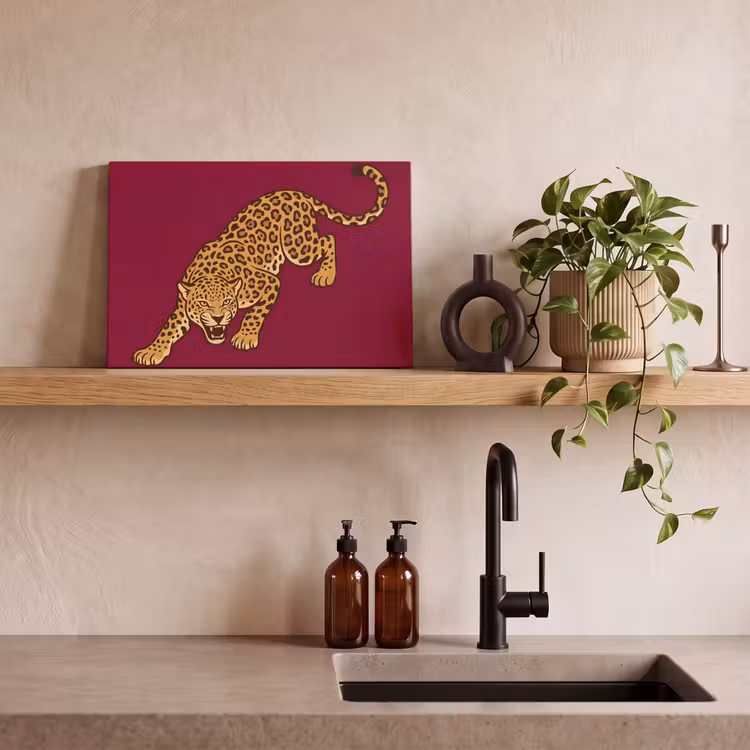 Canvas schilderij - Kat - Aanvallend - Dieren — 4