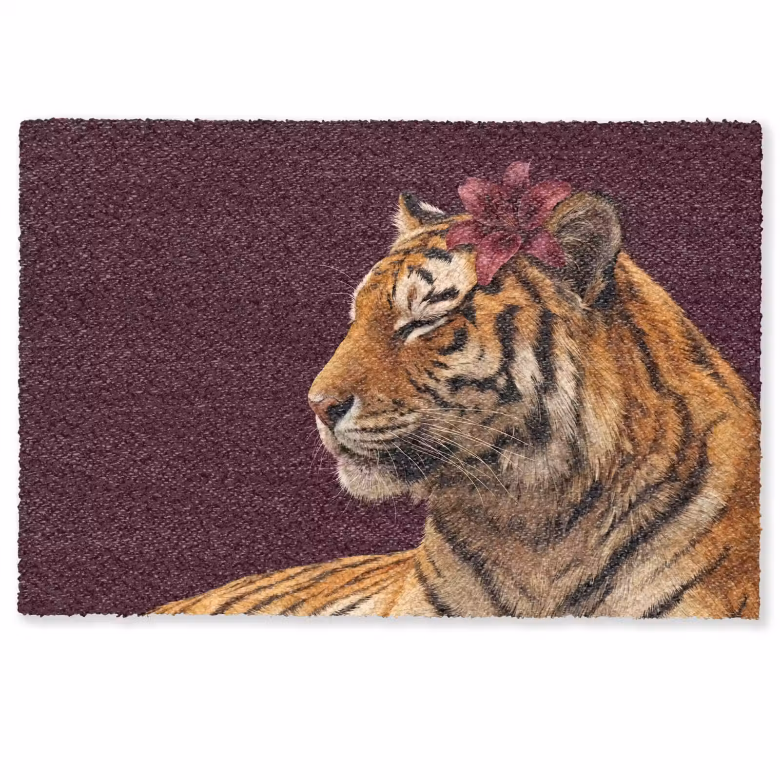 Deurmat - Tijger - Bloem - Dieren — 1