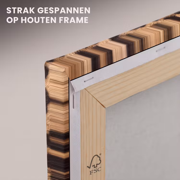 Canvas schilderij - Dierenprint - Lippen - Rood — 7