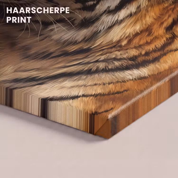 Canvas schilderij - Tijger - Bloem - Dieren — 5