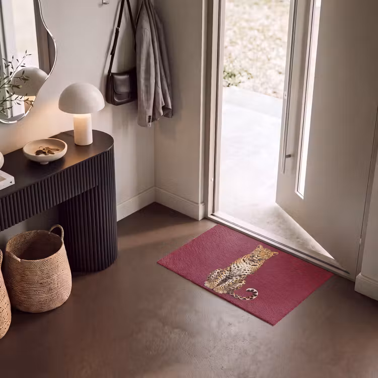 Deurmat - Kat - Dieren - Rood — 8
