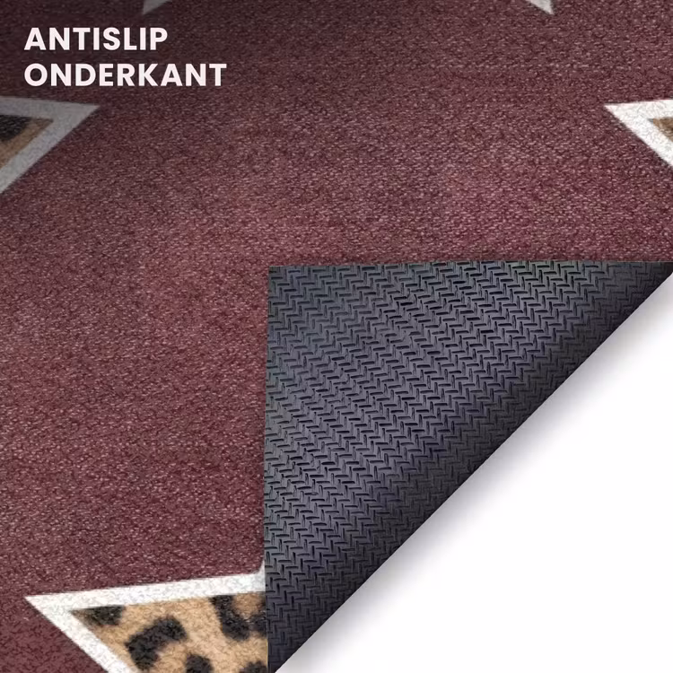 Deurmat - Sterren - Luipaardprint - Rood — 6