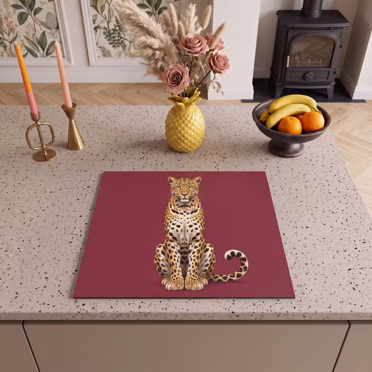 Inductie beschermer - Kat - Dieren - Rood — 2