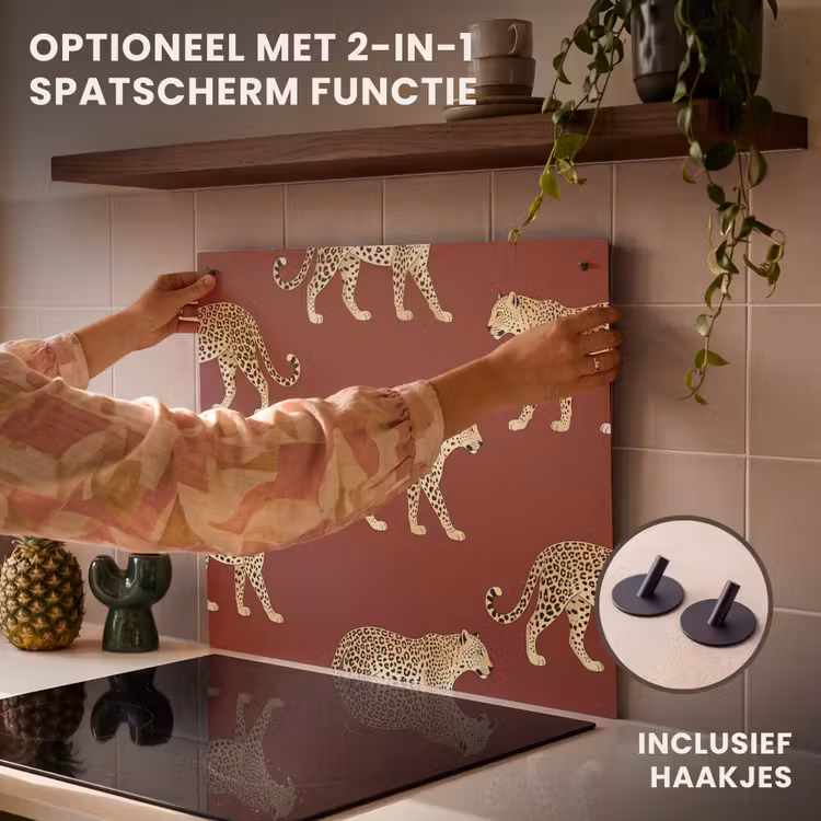 Inductie beschermer - Katten - Patroon - Rood — 10