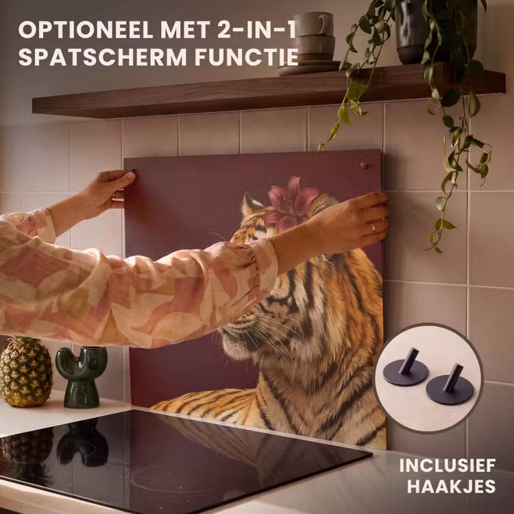 Inductie beschermer - Tijger - Bloem - Dieren — 10