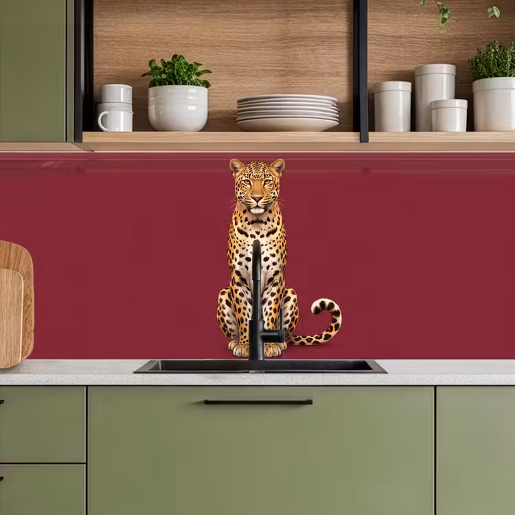 Keuken achterwand - Kat - Dieren - Rood — 5