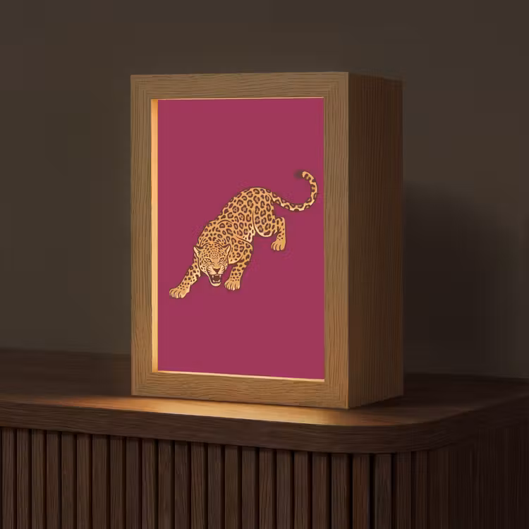 Gepersonaliseerde Lightbox - Kat - Aanvallend - Dieren — 1