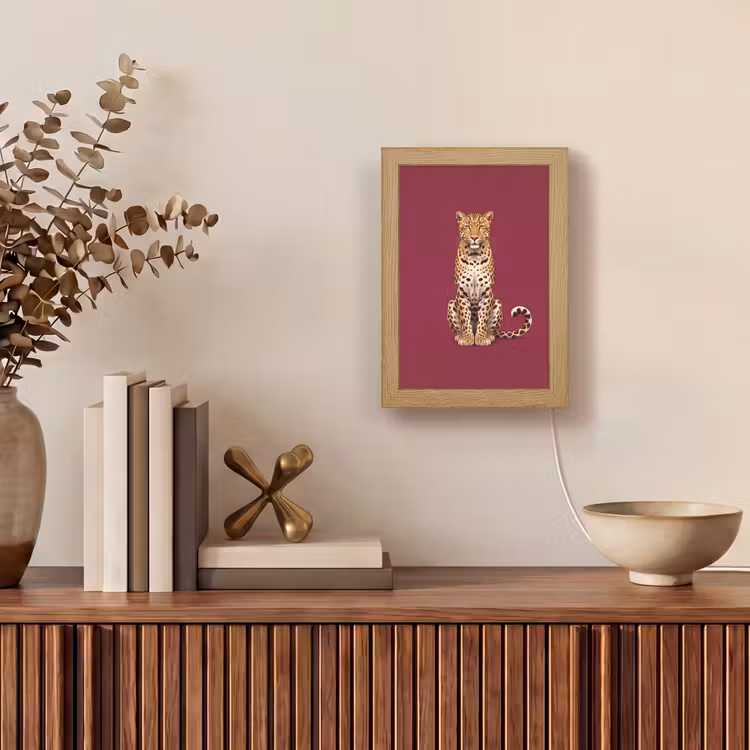 Gepersonaliseerde Lightbox - Kat - Dieren - Rood — 4