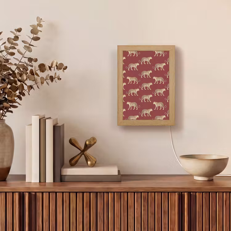 Gepersonaliseerde Lightbox - Katten - Patroon - Rood — 4