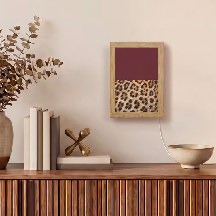 Gepersonaliseerde Lightbox - Vacht - Patroon - Bordeaux — 4