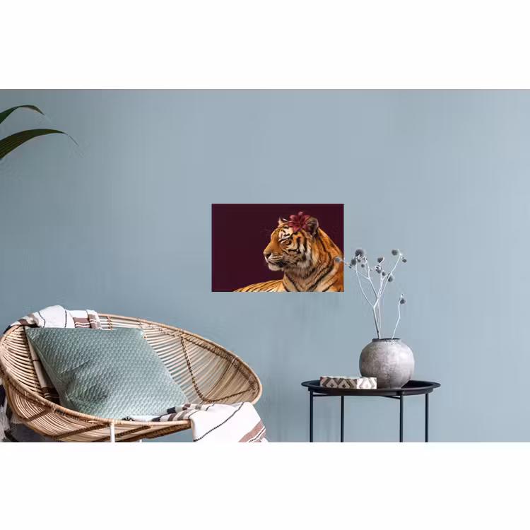 Muursticker - Tijger - Bloem - Dieren — 4