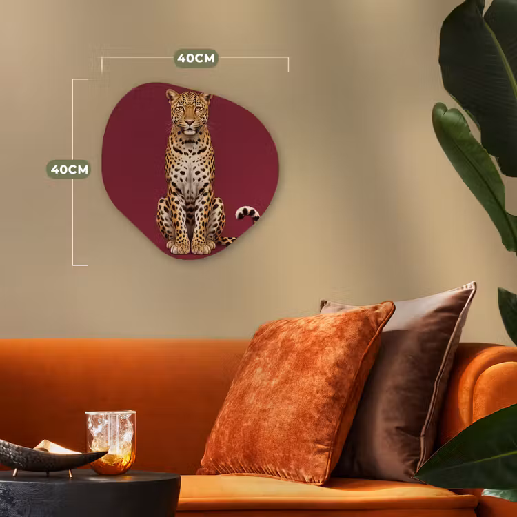Organisch schilderij - Forex - Kat - Dieren - Rood — 4