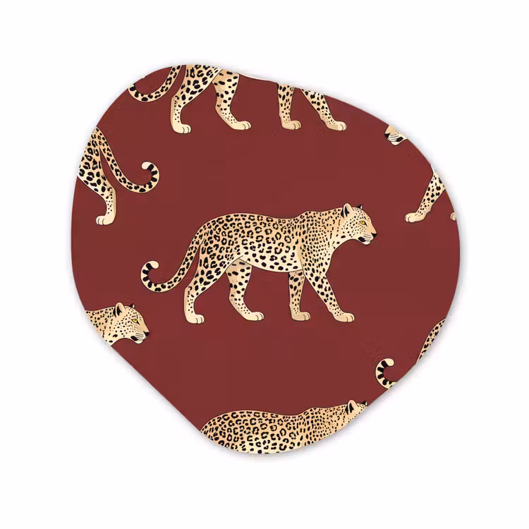 Organisch schilderij - Forex - Katten - Patroon - Rood — 1