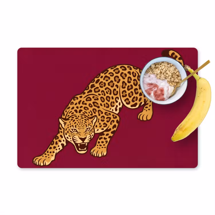 Placemat - 6 stuks - Kat - Aanvallend - Dieren — 1
